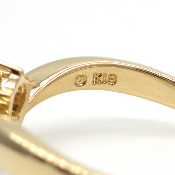 画像4: 【MIKIMOTO】ミキモト　K18　ゴールド　YG　イエローゴールド　ダイヤモンド 0.16ct　指輪　中古　美品　新品仕上済　ダイヤ　リング　4月誕生石　レディース　ジュエリー　ブランドジュエリー　高品質　質屋
