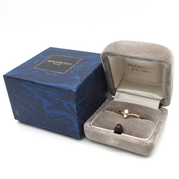 画像5: 【MIKIMOTO】ミキモト　K18　ゴールド　YG　イエローゴールド　ダイヤモンド 0.16ct　指輪　中古　美品　新品仕上済　ダイヤ　リング　4月誕生石　レディース　ジュエリー　ブランドジュエリー　高品質　質屋