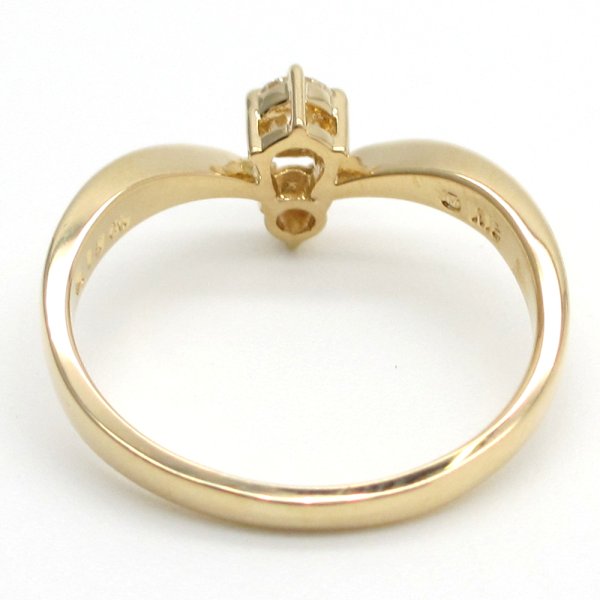 画像3: 【MIKIMOTO】ミキモト　K18　ゴールド　YG　イエローゴールド　ダイヤモンド 0.16ct　指輪　中古　美品　新品仕上済　ダイヤ　リング　4月誕生石　レディース　ジュエリー　ブランドジュエリー　高品質　質屋