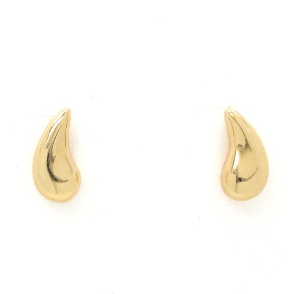 画像1: 【【TIFFANY&Co.】ティファニー　ティアドロップ　750　K18YG　イエローゴールド　ピアス　ゴールド 　中古　美品　涙型　K18　ブランドジュエリー　レディース　ジュエリー　洗浄・消毒済　質屋