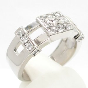 【LANVIN】ランバン　Pt900 プラチナ　ダイヤモンド 0.31ct　　指輪　中古　美品　新品仕上げ済　ダイヤ　リング　質屋　レディース　ジュエリー　4月誕生石
