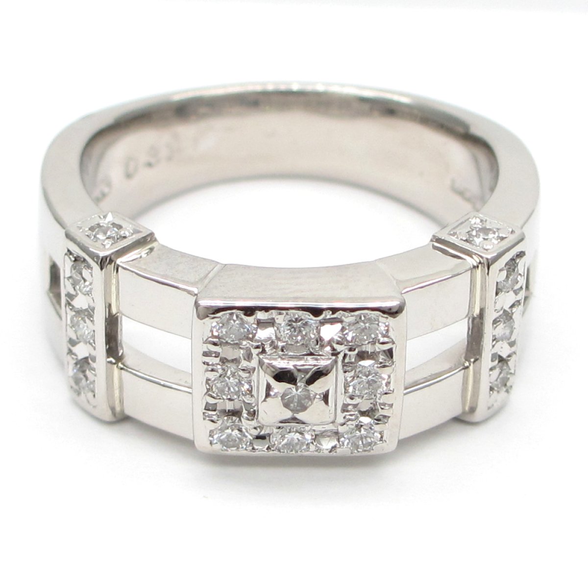 画像3: 【LANVIN】ランバン　Pt900 プラチナ　ダイヤモンド 0.31ct　　指輪　中古　美品　新品仕上げ済　ダイヤ　リング　質屋　レディース　ジュエリー　4月誕生石