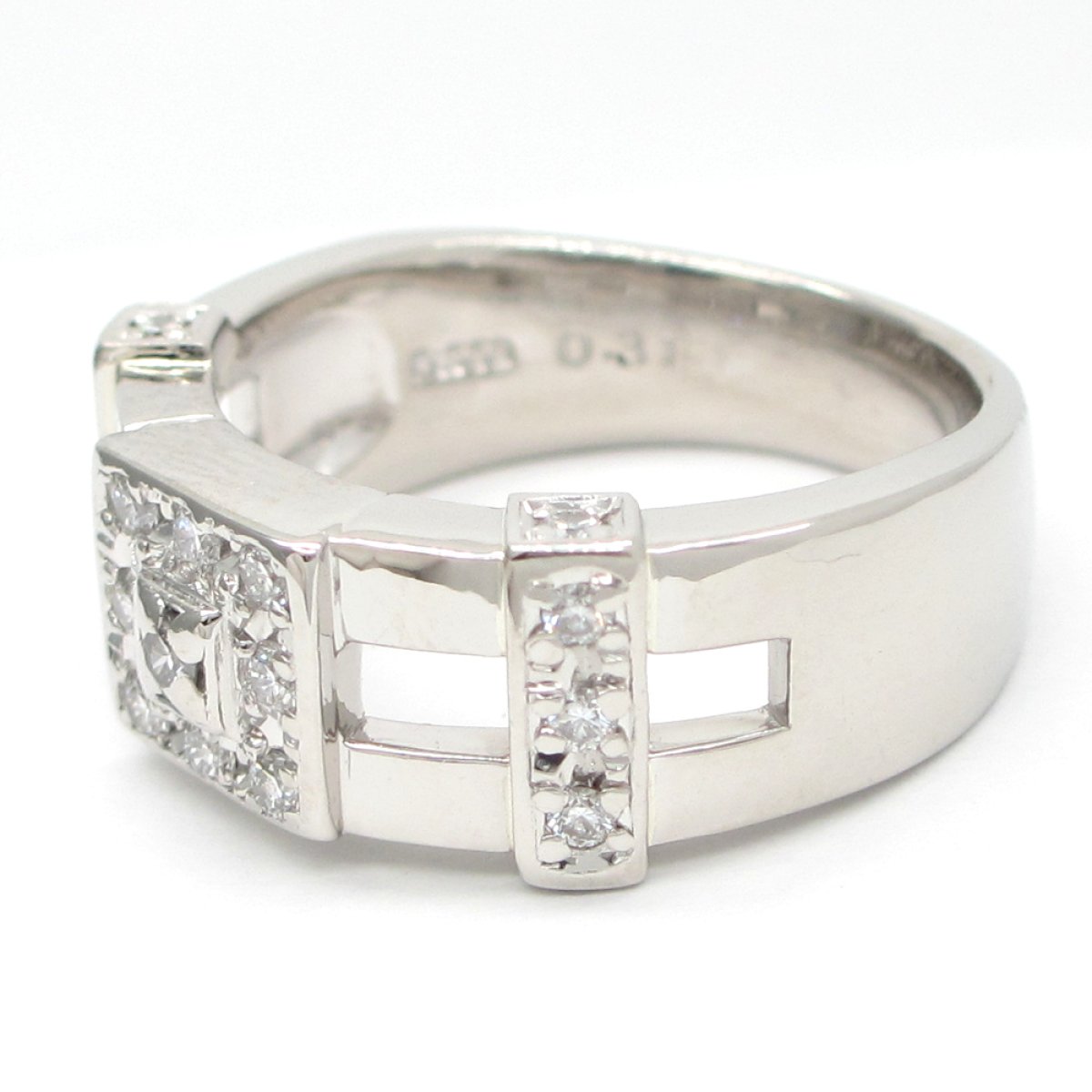画像4: 【LANVIN】ランバン　Pt900 プラチナ　ダイヤモンド 0.31ct　　指輪　中古　美品　新品仕上げ済　ダイヤ　リング　質屋　レディース　ジュエリー　4月誕生石