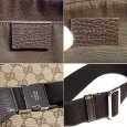 画像5: 【GUCCI】 グッチ　ウエストバッグ　ウエストポーチ　GGキャンバス　レザー　中古　449174　ボディバッグ　バッグ　アウトレット　メンズ　レディース　美品　ブラウン　ベージュ　旅行　トラベル　ITALY　イタリー　質屋 (5)