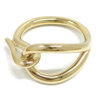 【HERMES】エルメス スカーフリング　ジャンボ　GP ゴールドカラー 　中古　レディース　美品　ブランド小物　スカーフ　ショール　ゴールドメッキ　質屋 　