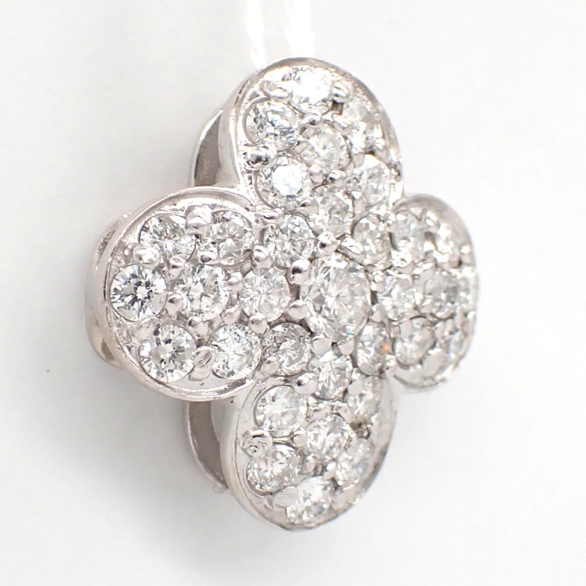 画像3: K18WG ホワイトゴールド　ダイヤモンド 1.00ct　1カラット　ペンダント　トップ　ダイヤ　フラワー　中古　美品　4月誕生石　トップのみ　レディース　ジュエリー　アクセサリー　お花　質屋