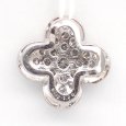 画像4: K18WG ホワイトゴールド　ダイヤモンド 1.00ct　1カラット　ペンダント　トップ　ダイヤ　フラワー　中古　美品　4月誕生石　トップのみ　レディース　ジュエリー　アクセサリー　お花　質屋 (4)