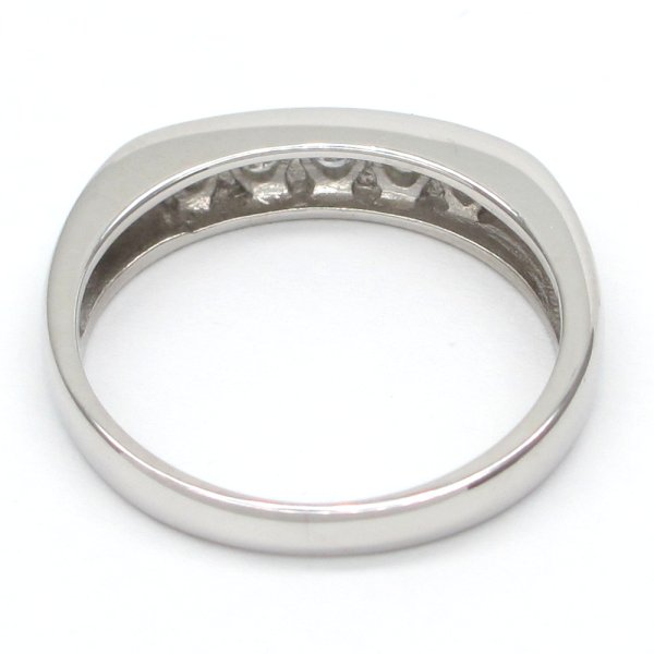 画像4: Pt900 プラチナ　ダイヤモンド　0.25ct　指輪　中古　ダイヤ　美品　新品仕上げ済　リング　レディース　ジュエリー　一文字型　質屋　4月誕生石