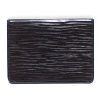 【LOUIS VUITTON】ルイ　ヴィトン　ポルト 2カルト ヴェルティカル　エピ　ブラック　パスケース　レザー　M63202　中古　メンズ　小物　ブランド　定期入れ　パスカード　黒　質屋