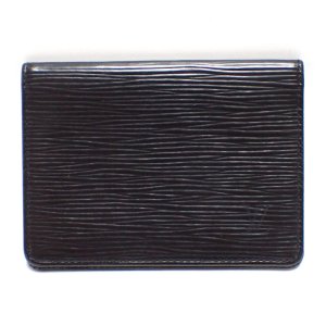 【LOUIS VUITTON】ルイ　ヴィトン　ポルト 2カルト ヴェルティカル　エピ　ブラック　パスケース　レザー　M63202　中古　メンズ　小物　ブランド　定期入れ　パスカード　黒　質屋