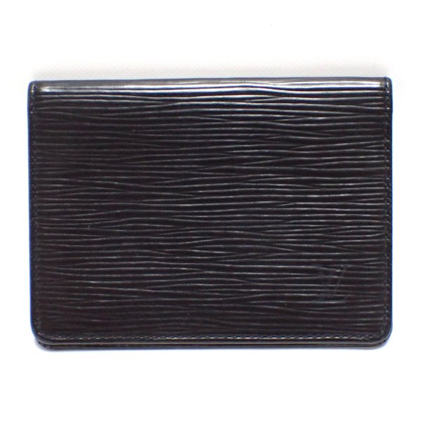 画像1: 【LOUIS VUITTON】ルイ　ヴィトン　ポルト 2カルト ヴェルティカル　エピ　ブラック　パスケース　レザー　M63202　中古　メンズ　小物　ブランド　定期入れ　パスカード　黒　質屋