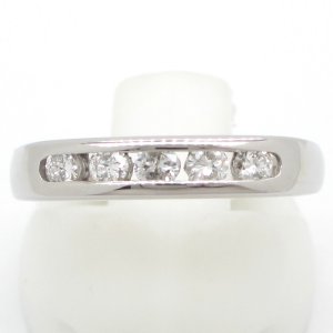 Pt900 プラチナ　ダイヤモンド　0.25ct　指輪　中古　ダイヤ　美品　新品仕上げ済　リング　レディース　ジュエリー　一文字型　質屋　4月誕生石