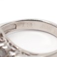 画像5: Pt900 プラチナ　ダイヤモンド　1.00ct　1カラット　指輪　中古　ダイヤ　V字　美品　リング　質屋　レディース　ジュエリー　V　4月誕生石 (5)