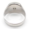 画像4: Pt850 プラチナ　ダイヤモンド　0.24ct　指輪　中古　ダイヤ　印台型　メンズ　美品　新品仕上げ済　リング　サイズ18号　質屋　メンズジュエリー　アクセサリー　4月誕生石 (4)