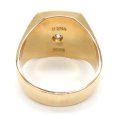 画像4: K18　ゴールド　イエローゴールド　ダイヤモンド　0.294ct　指輪　中古　ダイヤ　印台型　メンズ　美品　リング　サイズ20号　質屋　メンズジュエリー　アクセサリー　艶消し　4月誕生石 (4)