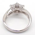 画像4: Pt900 プラチナ　ダイヤモンド　1.00ct　指輪　中古　ダイヤ　1カラット　フラワー　美品　新品仕上げ済　豪華　リング　質屋　レディース　ジュエリー　花　4月誕生石 (4)