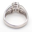 画像4: Pt900 プラチナ　ダイヤモンド　0.35ct　指輪　中古　ダイヤ　フラワー　美品　新品仕上げ済　リング　質屋　レディース　ジュエリー　花　4月誕生石 (4)