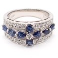 画像3: Pt900 プラチナ　サファイア　1.32ct　ダイヤモンド　0.25ct　指輪　中古　ダイヤ　美品　リング　質屋　9月誕生石　アクセサリー　レディース　ジュエリー (3)