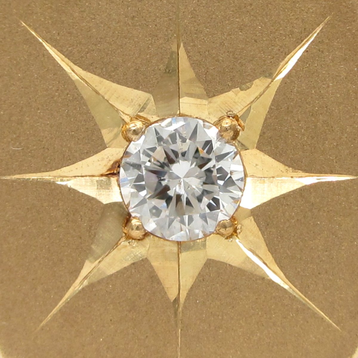 画像5: K18　ゴールド　イエローゴールド　ダイヤモンド　0.294ct　指輪　中古　ダイヤ　印台型　メンズ　美品　リング　サイズ20号　質屋　メンズジュエリー　アクセサリー　艶消し　4月誕生石