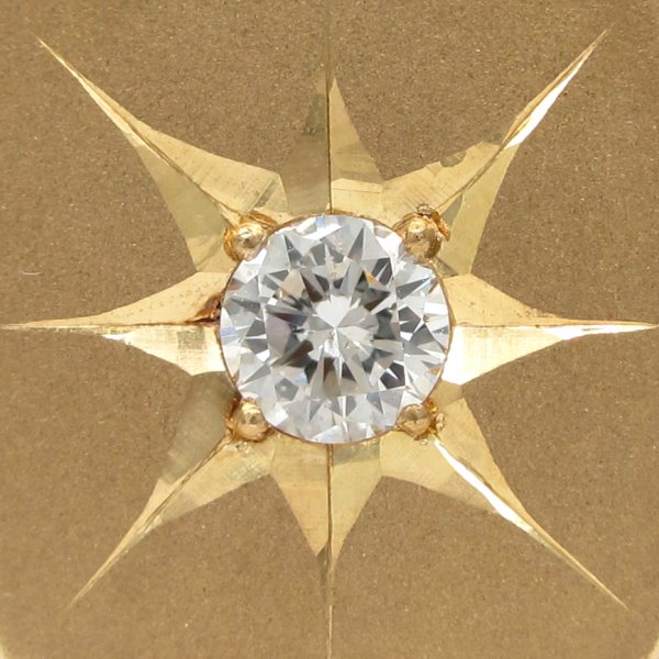 画像5: K18　ゴールド　イエローゴールド　ダイヤモンド　0.294ct　指輪　中古　ダイヤ　印台型　メンズ　美品　リング　サイズ20号　質屋　メンズジュエリー　アクセサリー　艶消し　4月誕生石