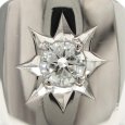 画像5: Pt850 プラチナ　ダイヤモンド　0.24ct　指輪　中古　ダイヤ　印台型　メンズ　美品　新品仕上げ済　リング　サイズ18号　質屋　メンズジュエリー　アクセサリー　4月誕生石 (5)