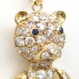 画像3: K18 ゴールド　イエローゴールド　K18YG　ダイヤモンド 3.10ct　ペンダント　トップのみ　クマ　３カラットアップ　豪華　中古　美品　ダイヤ　質屋　ベア　熊　トップ　レディース　ジュエリー　4月誕生石　動物 (3)