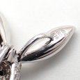 画像4: K18WG　ホワイトゴールド　ダイヤモンド 0.56ct　ブラックダイヤ 0.02ct　ペンダントトップ　パヴェ　ダイヤ　うさぎ　ラビット　中古　美品　レディース　ジュエリー　アクセサリー　動物　質屋 (4)