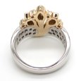 画像4: Pt900　プラチナ　K18　ゴールド　コンビ　ダイヤモンド　0.79ct　指輪　中古　ダイヤ　鑑別書付　新品仕上げ済　美品　リング　レディース　ジュエリー　アクセサリー　質屋　4月誕生石 (4)