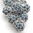 画像2: K18WG　ホワイトゴールド　アレキサンドライト 2.20ct　ダイヤモンド 0.75ct　ペンダントトップ　ソーティング付　パヴェダイヤ　ブドウ　中古　美品　レディース　ジュエリー　アクセサリー　果物　6月誕生石　質屋 (2)