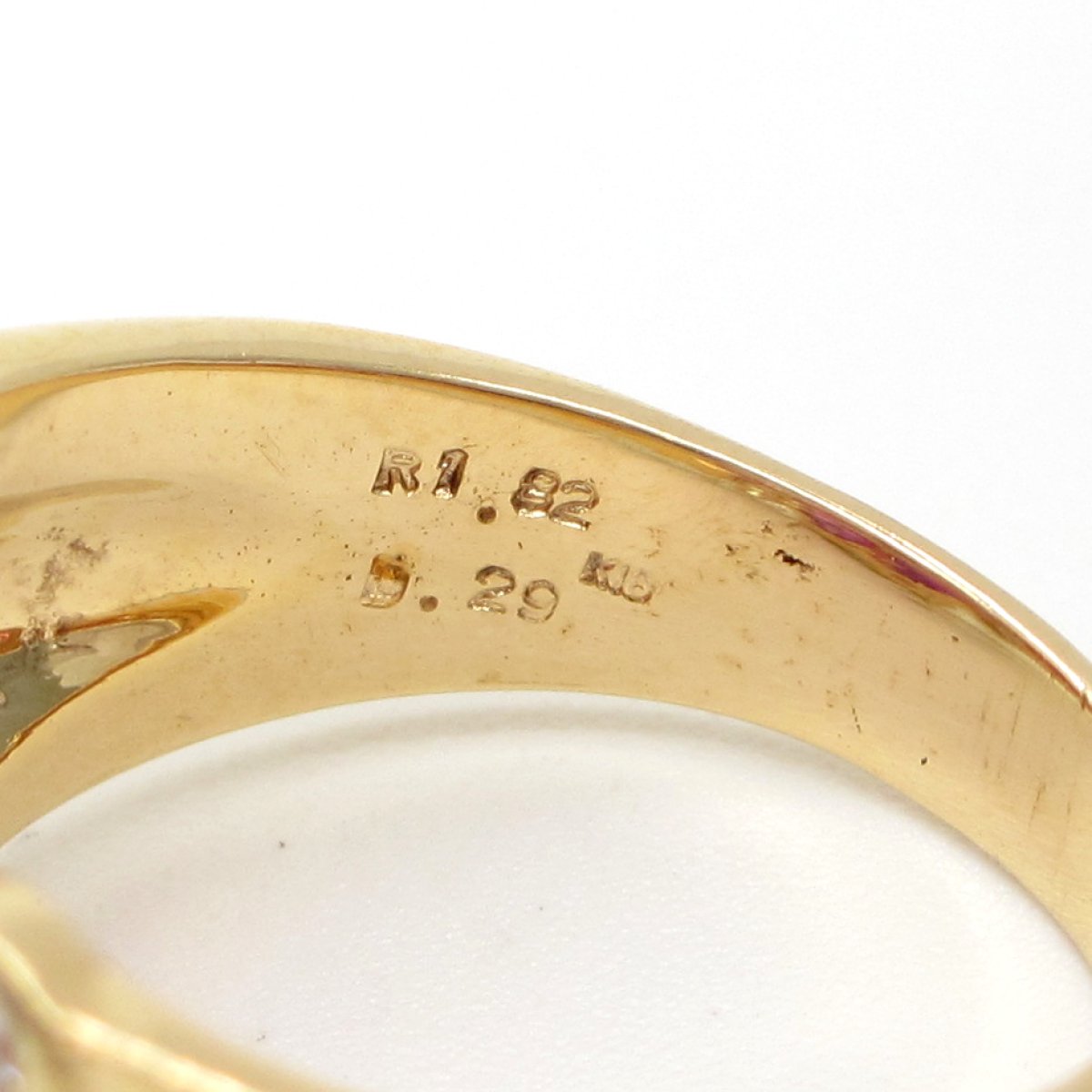 画像5: K18 ゴールド　イエローゴールド　K18YG　ルビー 1.82ct　ダイヤモンド 0.29ct　指輪　中古　美品　レディース　リング　ダイヤ　フラワー　お花　デザインリング　ジュエリー　豪華　質屋　7月誕生石