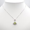 画像5: K18WG　ホワイトゴールド　ペリドット 1.18ct　ダイヤモンド 0.26ct　ペンダントトップ 　ダイヤ　中古　美品　トップのみ　8月誕生石　ペンダント　ジュエリー　レディース　アクセサリー　質屋 (5)