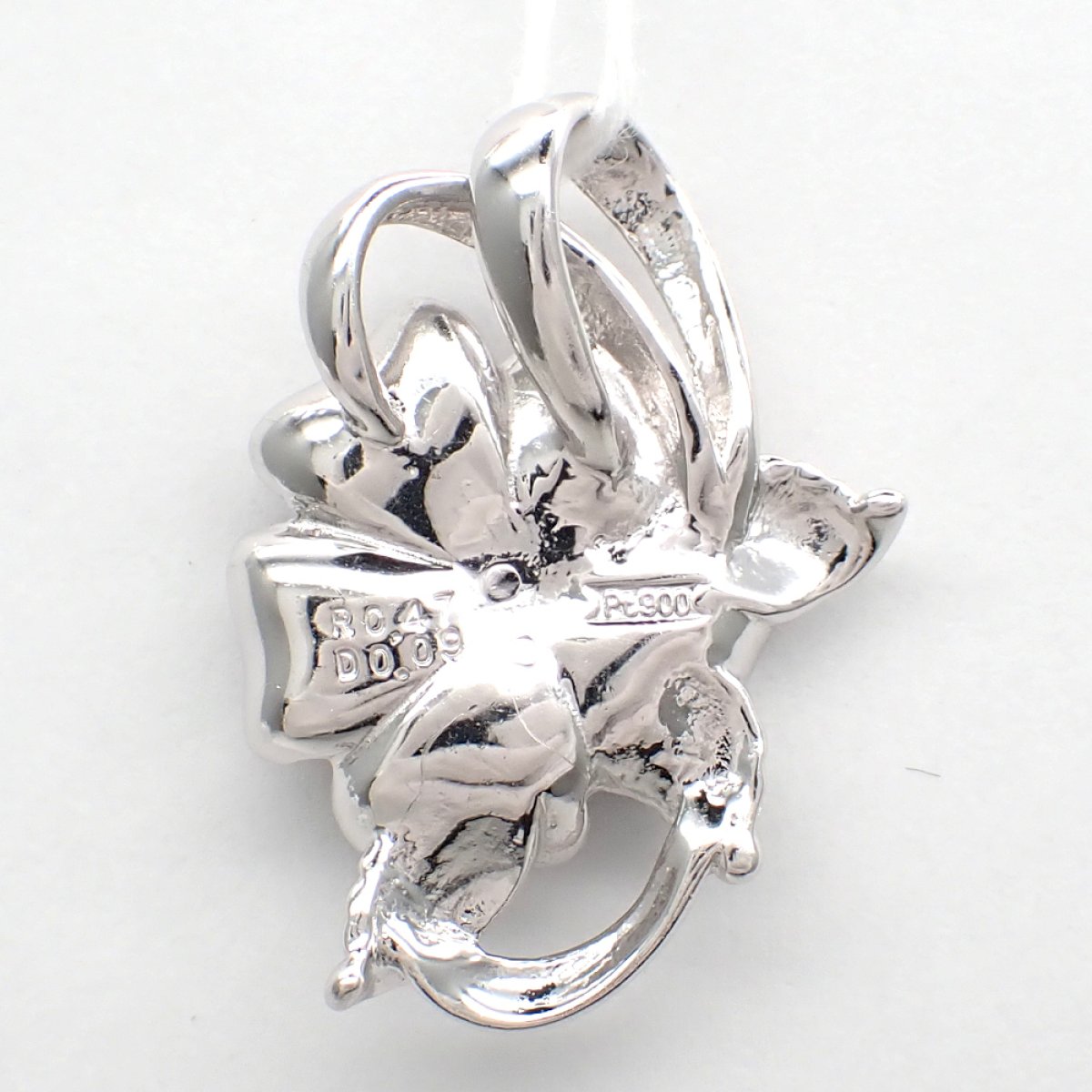 画像3: Pt900 プラチナ　ルビー 0.47ct　ダイヤモンド 0.09ct　ペンダントトップ 　フラワー　ダイヤ　中古　美品　トップのみ　ペンダント　ジュエリー　レディース　アクセサリー　花　７月誕生石　質屋