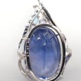 画像4: K18WG　ホワイトゴールド　大粒 フルオライト 25.76ct　ダイヤモンド 0.03ct　ソーティング付　ペンダントトップ 　ダイヤ　中古　美品　トップのみ　ペンダント　ジュエリー　レディース　アクセサリー　質屋 (4)