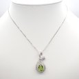 画像5: K18WG　ホワイトゴールド　ペリドット 2.10ct　ダイヤモンド 0.66ct　ペンダントトップ 　ダイヤ　中古　美品　トップのみ　ペンダント　ジュエリー　レディース　アクセサリー　8月誕生石　質屋 (5)