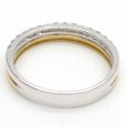画像4: K18　ゴールド　K18WG　ホワイトゴールド　ダイヤモンド　0.20ct　指輪　中古　ダイヤ　美品　リング　一文字風　レディース　ジュエリー　アクセサリー　シンプル　コンビ　質屋　4月誕生石 (4)
