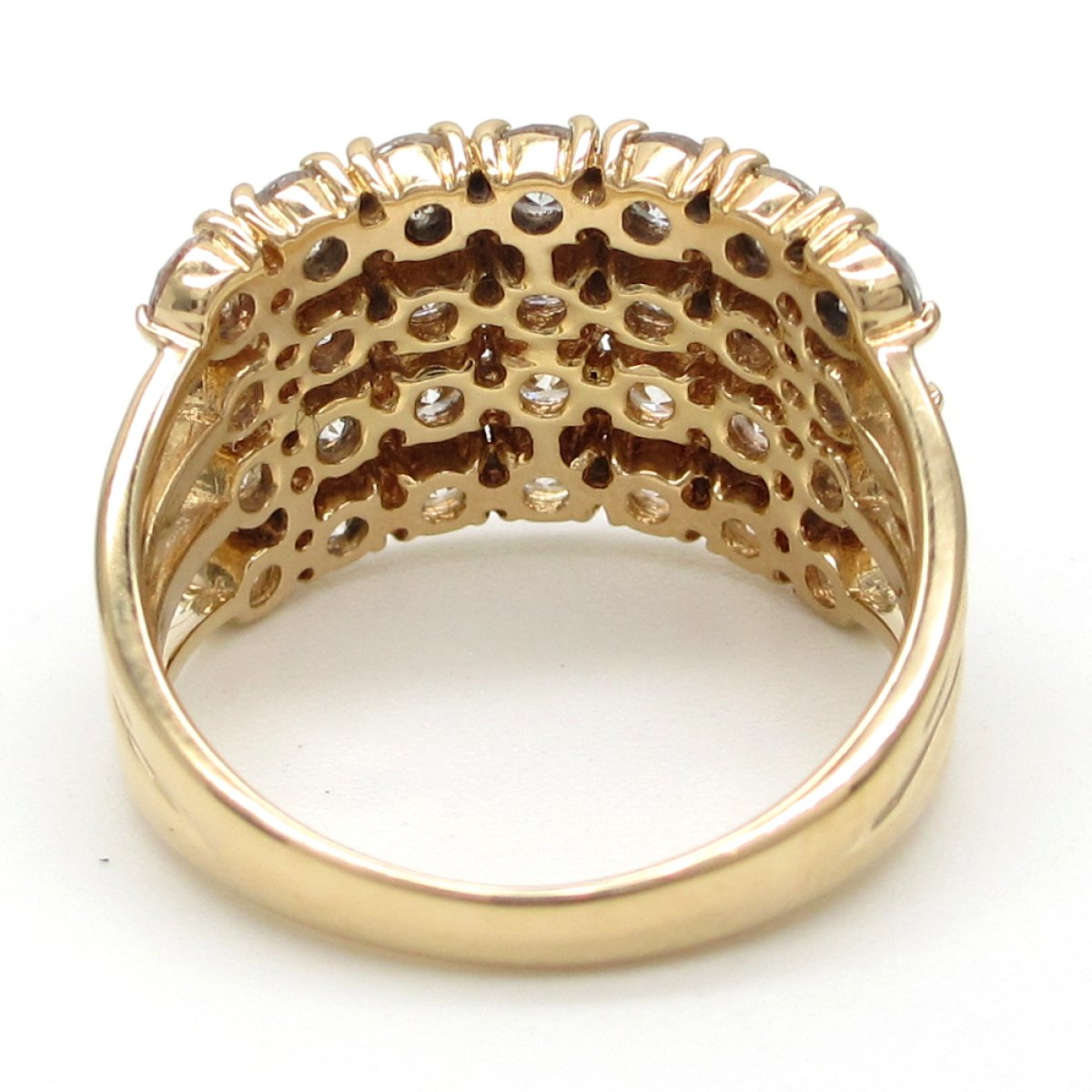 画像4: K18　ゴールド　イエローゴールド　ダイヤモンド　2.00ct　指輪　2カラット　中古　ダイヤ　豪華　美品　新品仕上げ済　リング　レディース　ジュエリー　アクセサリー　ゴージャス　質屋　4月誕生石