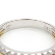 画像5: K18　ゴールド　K18WG　ホワイトゴールド　ダイヤモンド　0.20ct　指輪　中古　ダイヤ　美品　リング　一文字風　レディース　ジュエリー　アクセサリー　シンプル　コンビ　質屋　4月誕生石 (5)