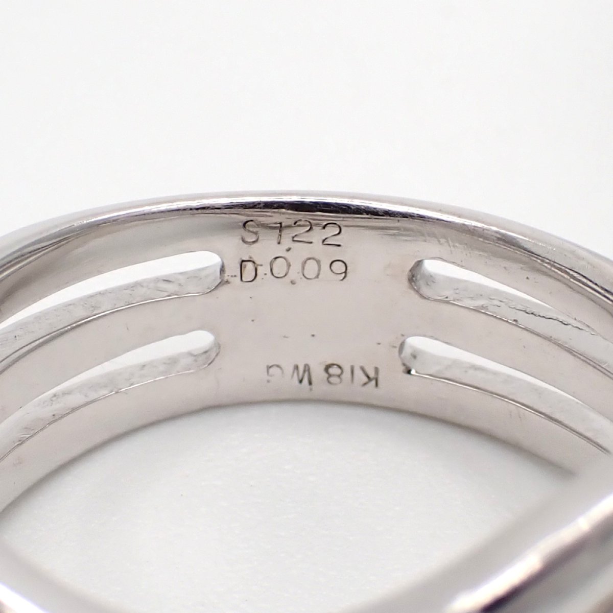 画像5: K18WG　ホワイトゴールド　サファイア 1.22ct　ダイヤモンド　0.09ct　指輪　中古　ダイヤ　ピンクサファイア　美品　リング　フラワー　レディース　ジュエリー　アクセサリー　花　お花　質屋　9月誕生石