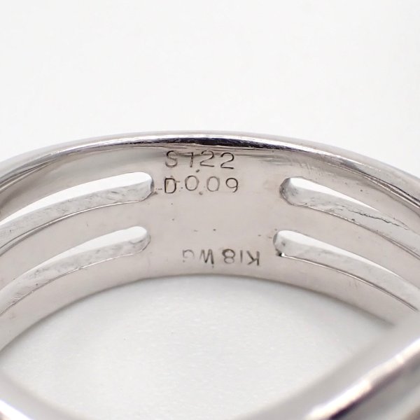 画像5: K18WG　ホワイトゴールド　サファイア 1.22ct　ダイヤモンド　0.09ct　指輪　中古　ダイヤ　ピンクサファイア　美品　リング　フラワー　レディース　ジュエリー　アクセサリー　花　お花　質屋　9月誕生石