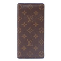 【LOUIS VUITTON】ルイ・ヴィトン ポルトフォイユ・ブラザ　長財布　ウォレット　モノグラム　メンズ　M66540　美品　ほぼ未使用品　中古　質屋　ヴィトン　カード用ポケット付き財布