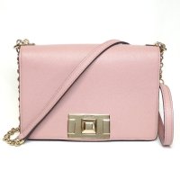 【FURLA】フルラ　チェーンショルダー BVA6 Q26 26000　カメリア　レザー　G金具 ショルダーバッグ　肩掛け　斜めかけ　ピンク　中古　美品　質屋　レディース　バッグ　 ポシェット　２WAY