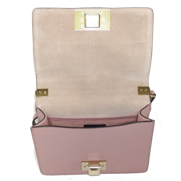 画像4: 【FURLA】フルラ　チェーンショルダー BVA6 Q26 26000　カメリア　レザー　G金具 ショルダーバッグ　肩掛け　斜めかけ　ピンク　中古　美品　質屋　レディース　バッグ　 ポシェット　２WAY