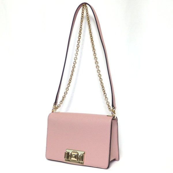 画像2: 【FURLA】フルラ　チェーンショルダー BVA6 Q26 26000　カメリア　レザー　G金具 ショルダーバッグ　肩掛け　斜めかけ　ピンク　中古　美品　質屋　レディース　バッグ　 ポシェット　２WAY