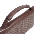画像3: 【BOTTEGA VENETA】ボッテガヴェネタ イントレチャート トラベルポーチ　ラウンドファスナー　財布　長財布　レザー ブラウン　メンズ　169730 V0013 2040　イタリー　ITALY　ラム　中古　美品 　質屋 (3)