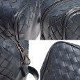画像4: 【BOTTEGA　VENETA】ボッテガ・ヴェネタ　イントレチャート セカンドバッグ　メンズ　B07150900B　レザー　ネイビー　紺　バッグ　イタリア　ITALY　革　中古　質屋 (4)