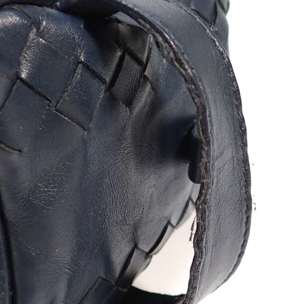 画像3: 【BOTTEGA　VENETA】ボッテガ・ヴェネタ　イントレチャート セカンドバッグ　メンズ　B07150900B　レザー　ネイビー　紺　バッグ　イタリア　ITALY　革　中古　質屋