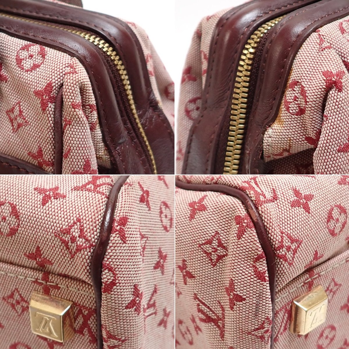 画像4: 【LOUIS VUITTON】ルイ・ヴィトン　モノグラムミニ　ジョセフィーヌPM 　ハンドバッグ　M92216　中古　ミニボストンバッグ　スリーズ　美品　ヴィトン　バッグ　レディース　キャンバス　レザー　M92314　質屋