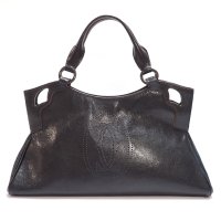 【Cartier】カルティエ　マルチェロ・ドゥ・カルティエSM　ハンドバッグ　L1000833　バッグ　レザー　ブラック　レディース　中古　美品　パンチング　黒　パリ　質屋