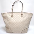 画像1: 【GUCCI】 グッチ ブリー　グッチシマ　トートバッグ　レザー　323671　中古　ITALY　イタリー　バッグ　中古　オフホワイト　レディース　アイボリー　GG　マイクログッチシマ　肩掛け　美品　質屋 (1)