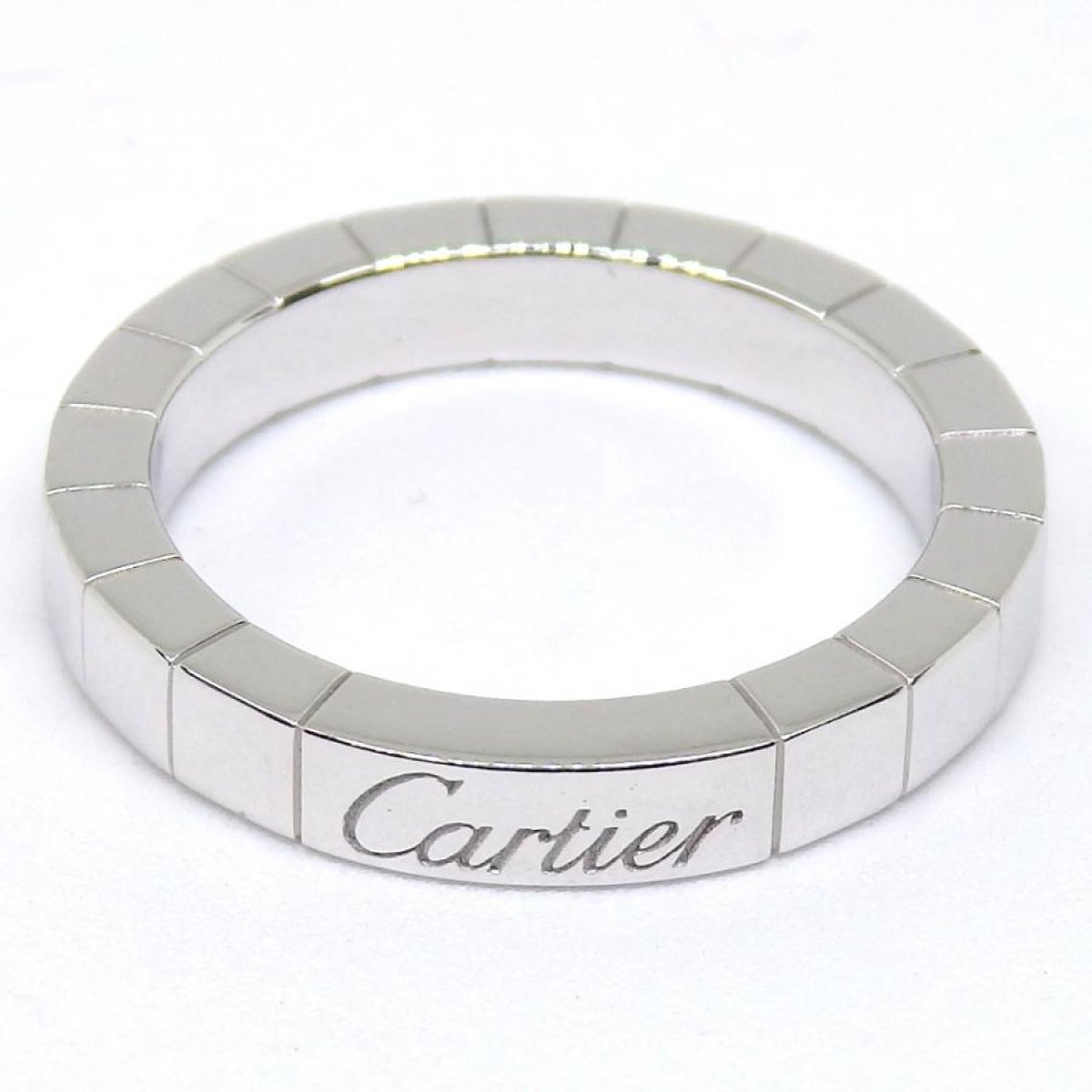 画像1: 【Cartier】カルティエ　750WG（ホワイトゴールド）　ラニエール　＃49（9号）指輪 　中古　美品　レディース　ブランドジュエリー　リング　質屋